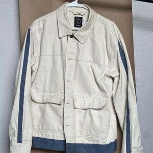 Men's Cream and Denim Jacket